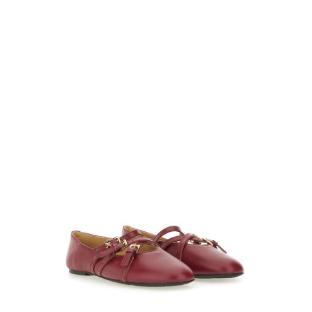 "INDY FLEX" LEATHER BALLERINA