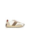 SNEAKER IN PELLE E TESSUTO
