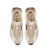 SNEAKER IN PELLE E TESSUTO