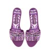 SLIDE SANDAL WITH EMBROIDERY