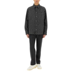 REVERSIBLE WOOL AND DENIM GG SHIRT
