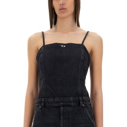JUMPSUIT WITH DENIM STRAPS