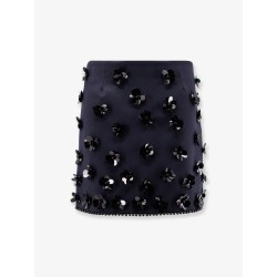 Virgin wool blend mini skirt