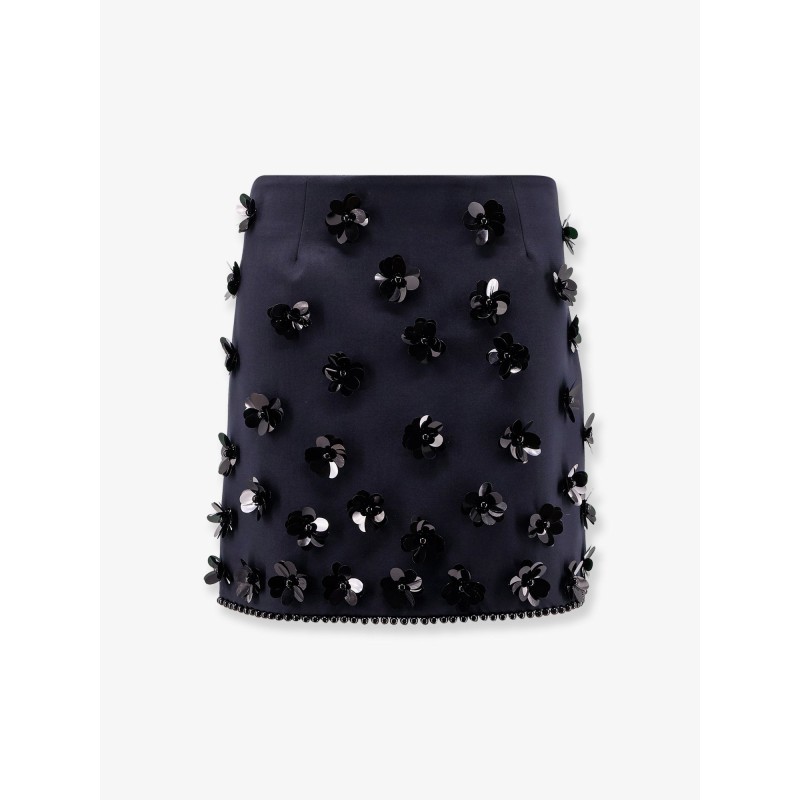 Virgin wool blend mini skirt