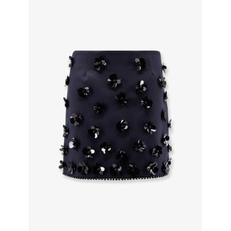 Virgin wool blend mini skirt