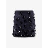 Virgin wool blend mini skirt