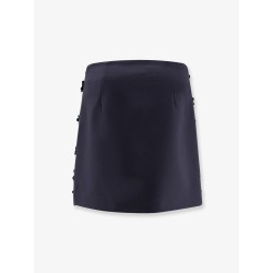 Virgin wool blend mini skirt