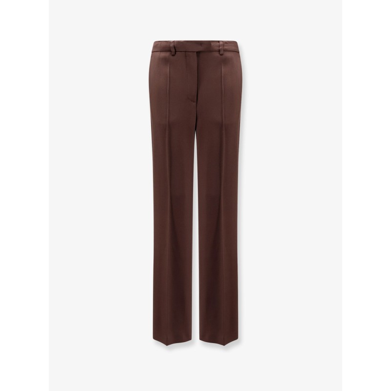 Viscose and virgin wool trousers
