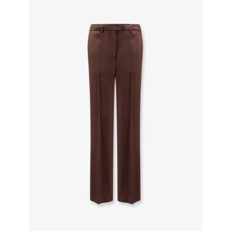 Viscose and virgin wool trousers