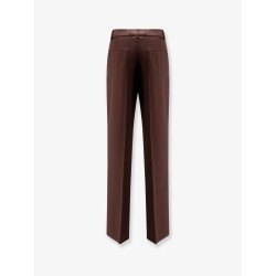 Viscose and virgin wool trousers
