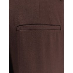Viscose and virgin wool trousers