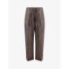 Trousers with lurex effect