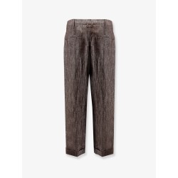 Trousers with lurex effect