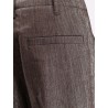 Trousers with lurex effect