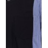 Cotton jersey T-shirt with popeline inserts