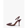 Slingbacks 90 PVC and leather décolleté