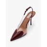 Slingbacks 90 PVC and leather décolleté
