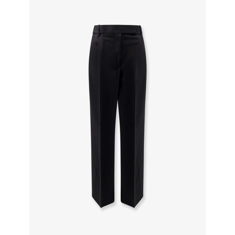 Midwaist wool blend trousers