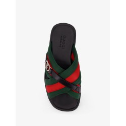 Sandals with Web detail and GG Incrocio