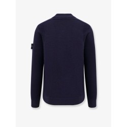 Certified virgin wool blend cardigan