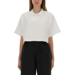 CROPPED JERSEY POLO SHIRT