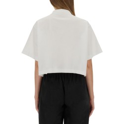 CROPPED JERSEY POLO SHIRT