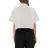 CROPPED JERSEY POLO SHIRT