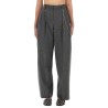 GRAY WOOL BLEND PANTS
