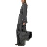 GRAY WOOL BLEND PANTS