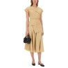 LINEN AND VISCOSE SKIRT