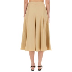 LINEN AND VISCOSE SKIRT