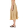 LINEN AND VISCOSE SKIRT