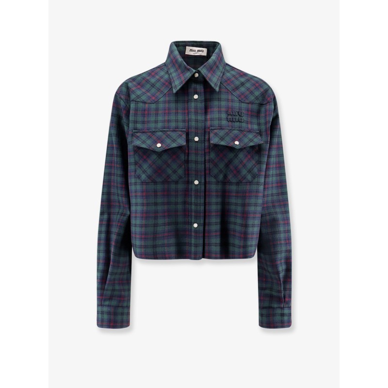Tartan virgin wool shirt