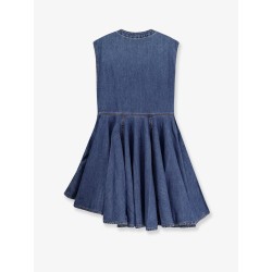 Wrap denim dress