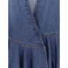 Wrap denim dress