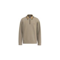 Organic cotton half-zip sweater