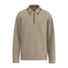 Organic cotton half-zip sweater