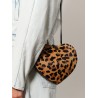 Le Coeur leopard haircalf shoulder bag