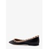 Rockstud patent leather ballerinas