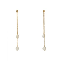 DANGLING EARRINGS WITH PEARLS
