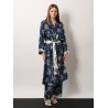 Timeo kaftan silk dress with floral print
