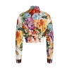 FLOWER BOUQUET PRINT POPLIN SHIRT