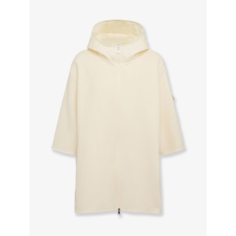 Virgin wool blend cape