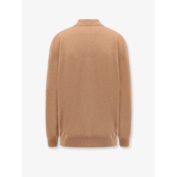 Cashmere Polo Shirt with Miu Miu embroidery