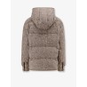 Reversible wool and silk down jacket