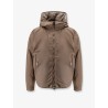 Reversible wool and silk down jacket
