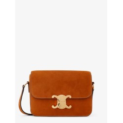 Teen Triomphe suede shoulder bag