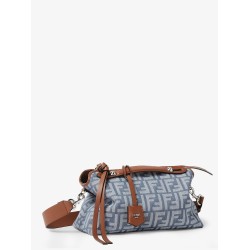 By The Way Soft Medium FF Jacquard denim crossbody bag