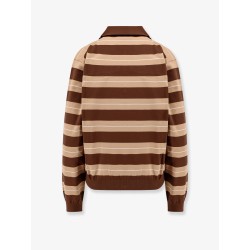 Striped cotton polo shirt