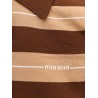 Striped cotton polo shirt